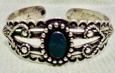 925 Sterling, silver and turquoise bracelet