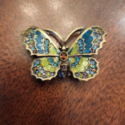Jay Strongwater Butterfly Pin 