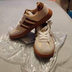 Beige Leopard Women Sneakers 