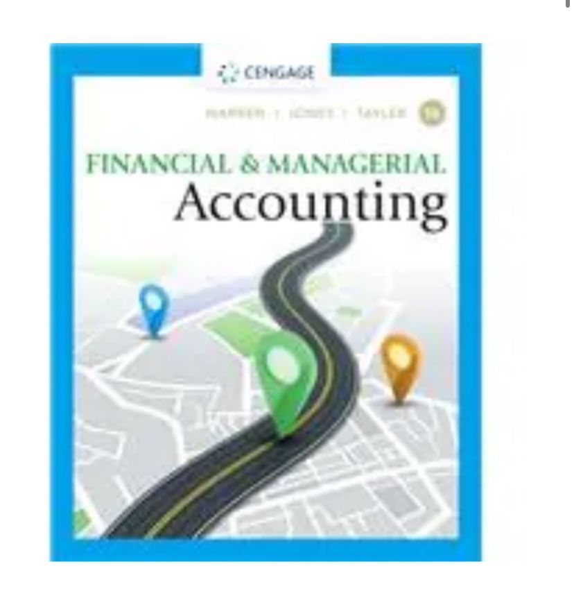 Financial & Managerial Accounting By Warren, Jones & Tayler