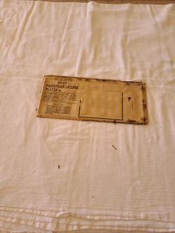 UNOPENED  LICENSE  PLATES  Utah 1937