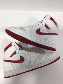 Red Metallic 1 Hi OG size 8.5