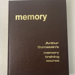 Vintage Hardcover Book Memory Arthur Bornsteins’s Memory Training Course 1985