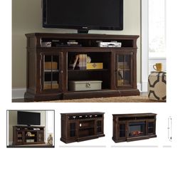 Roddinton 72" TV Stand Entertainment Center W/O Heater