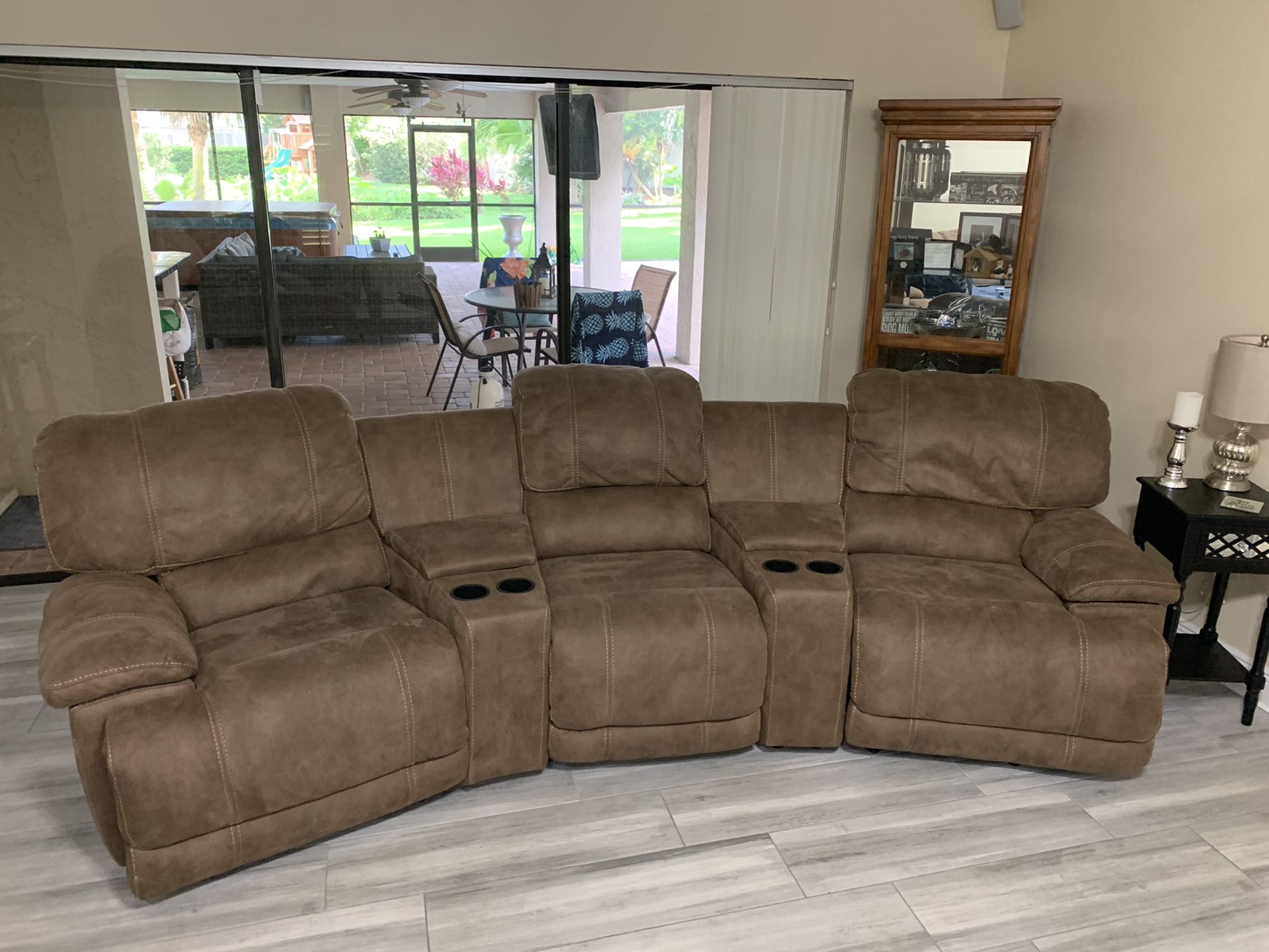 Macy’s 6 piece Sectional with Recliner Rockers