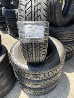 245/75/16 Dunlop ! Set of four tires installed and balanced ! Set De 4 Llantas Instalación Y Balanceo