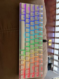 White RGB Mechanical Keyboard