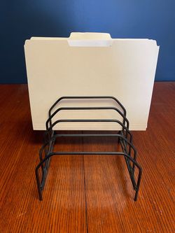 Desktop file Organizer - Black Metal
