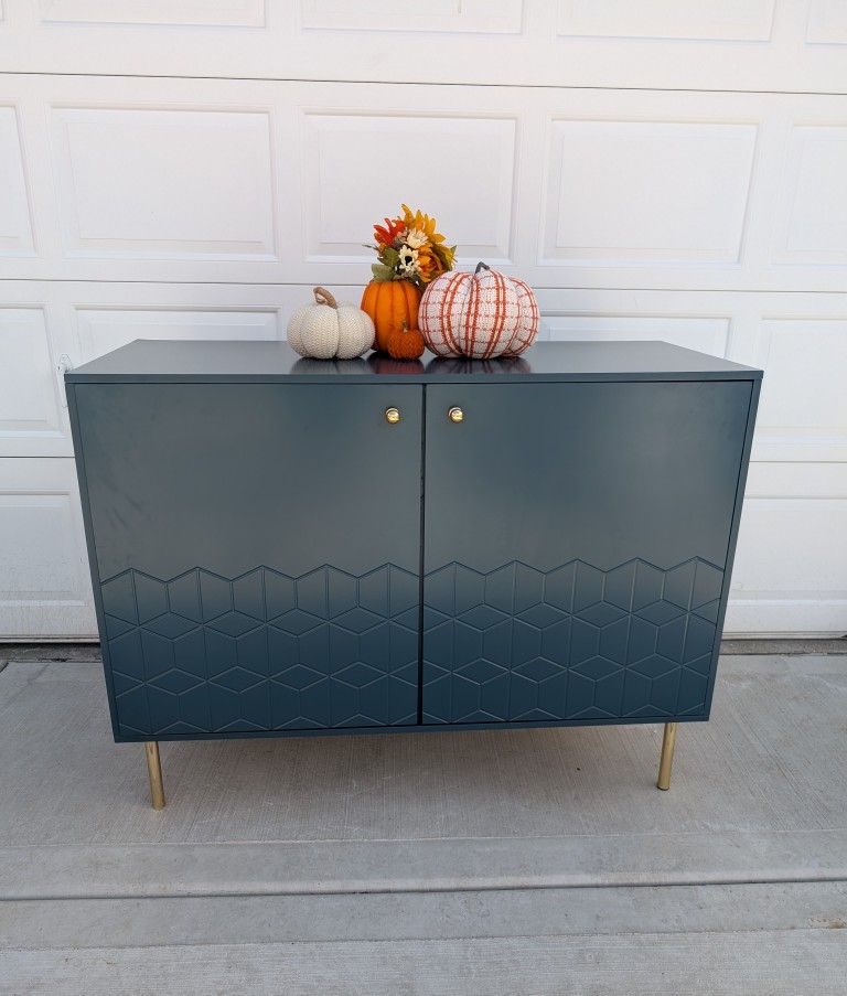 Green - Blue Dresser Or Tv Stand 