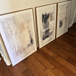 Set up three canvas prints