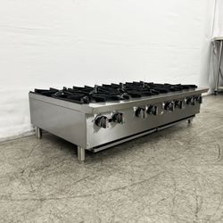 NSF 48 ins Eight burner gas heavy hot plates CCHPA48