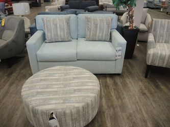 Loveseat - Light Blue | Small Sofa | Two-Seat Couch
