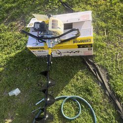 Champion Power Equipment 53cc 4-Cycle Gas Powered 1-Man Earth Auger with 8 in. Bit