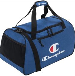 NEW blue Champion Travel Or Gym Duffle Bag