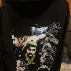 XL Black Hoodie Suede X Skysdalimit 