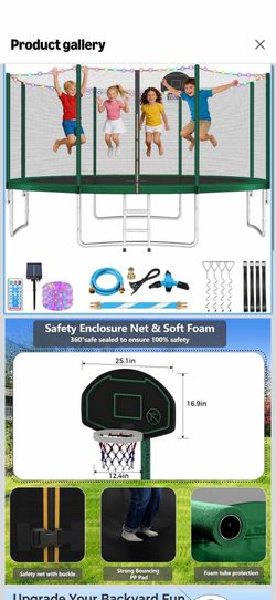 14ft Enclosed Trampoline