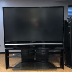 Samsung HL-S6187W 61" Widescreen 1080P DLP HDTV W/ TV STAND