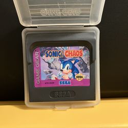 Sonic The Hedgehog Chaos for Sega Game Gear video game system Handheld + Case