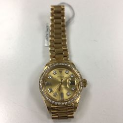 Pre owned rolex watch 18k yellow gold 26 mm