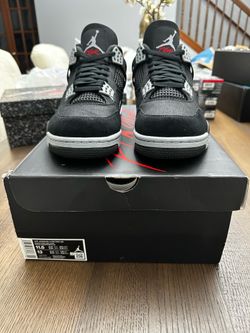 Nike Air Jordan 4 SE Black Canvas Size 11.5 Men’s Brand New