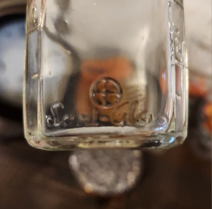 2 Vintage Glass Bottles 5iii Sani Glass