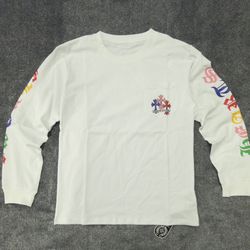 White long sleeve Chrome Hearts tee 