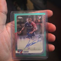 Topps Chrome Mls Kaick Auto Numbered 
