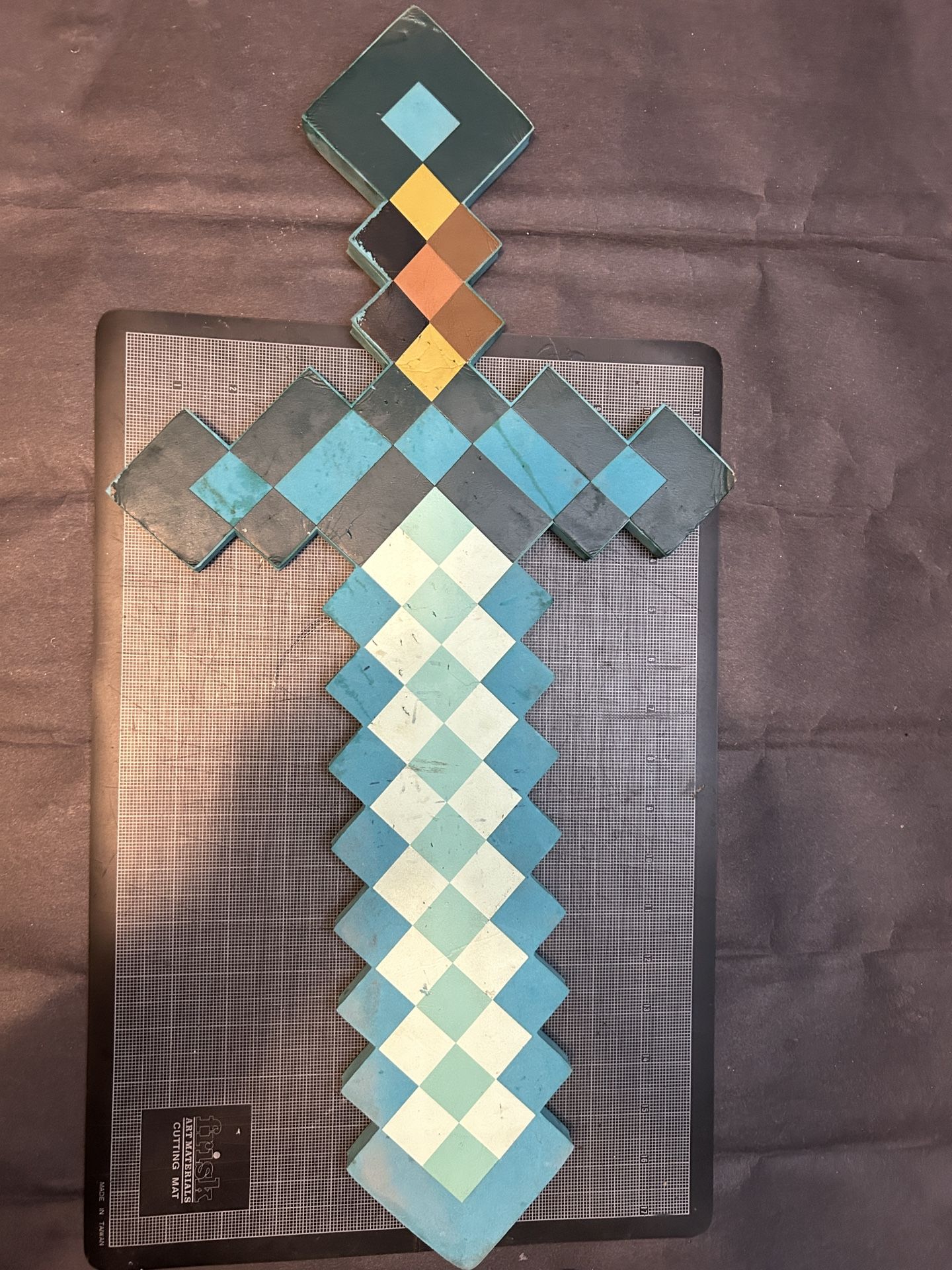 Minecraft Foam Diamond Sword Full Size 20 Inch Toy Costume Weapon Cosplay