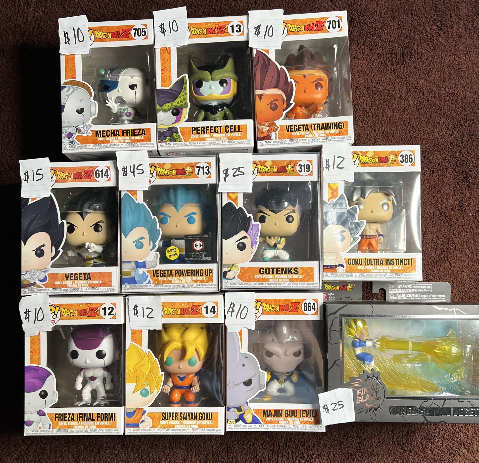 Dragon Ball Z Funko Pops