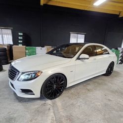 22 INCH NEW WHEELS AMG STYLE STAGGERED FOR MERCEDES BENZ S450 S550 S560 S63 E450 E400 W222 W222 W223 WITH NEW LEXANI TIRES
