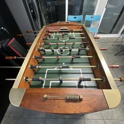 Classic Foosball With Brass Finish