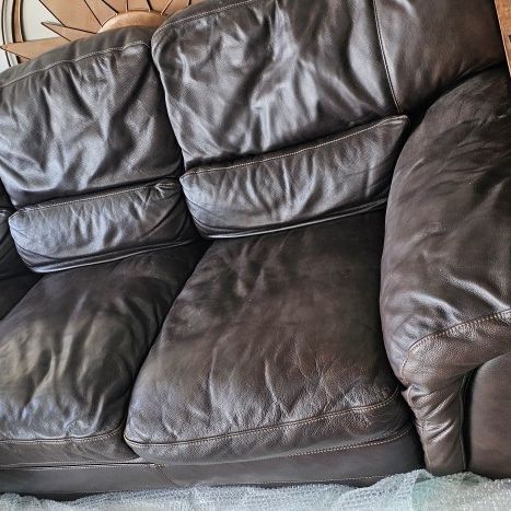 Brown Leather sofa