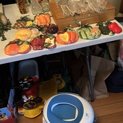 9 piece wall hanging  fruit plaques