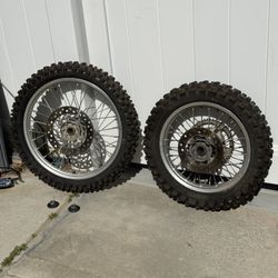 Honda crf150r wheels , tires , rotors , sprocket