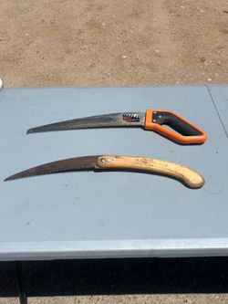 A pair of  saw  works