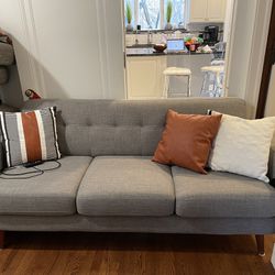 Grey sofa -Bobs furniture