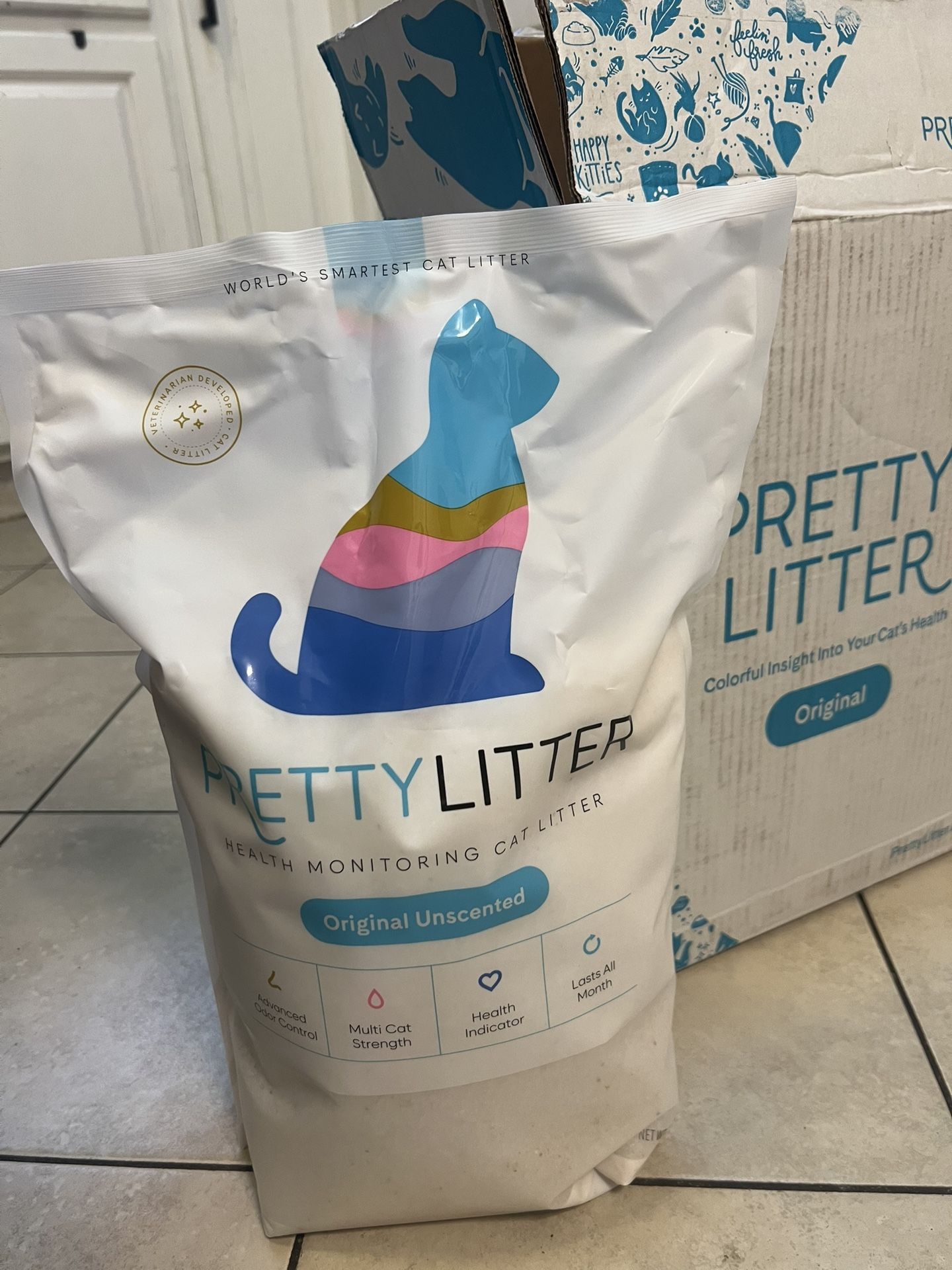 PrettyLitter Cat litter Original unscented 3 Pack