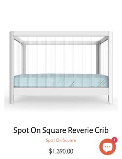 Reverie Crib Acrylic And Wood Retail $1350