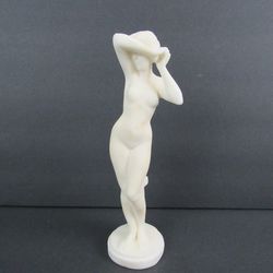 Aphrodite Venus De Milo Greek Goddess Alabaster Cast Sculpture 9"



