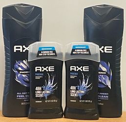 AXE Phoenix Body Wash & Deodorant Stick (4 Pack)
