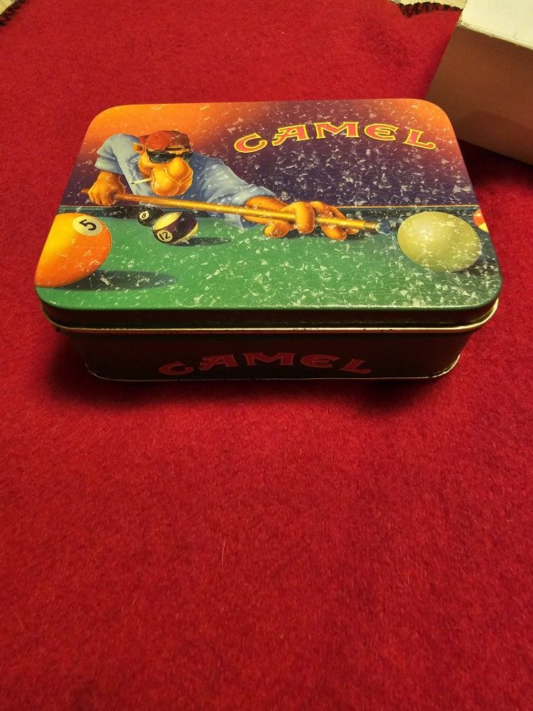 Joe Camel Pool Player Zippo W/ Tin