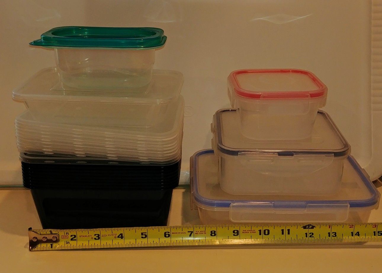 Big lot of food storage containers