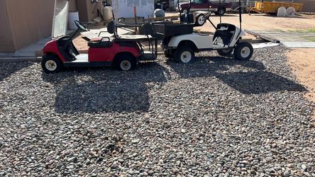 Two golf carts for sale