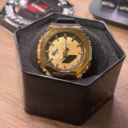 Gold G Shock Watch New