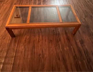 Brown coffee table