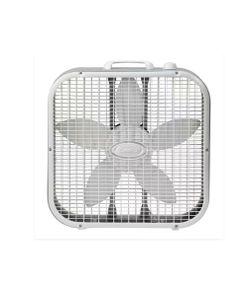 NEW IN BOX 20 in. 3 Speed Air Circulating Box Fan for Home in White with Save Smart Technology, 1820 CFM and Carry Handle
