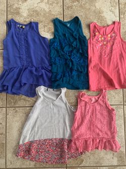 Girls set of 5 tops