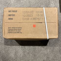 Authentic Military MREs, Case A