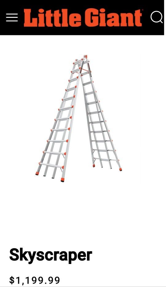 Little Giant 17 Foot Skyscraper Ladder Like New Never Used,All Products : American Fashion Style Bags On Sale