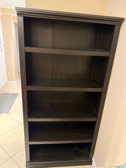 Dark brown bookcase
